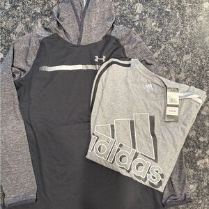 Under Armour Black and Gray Kids Hoodie